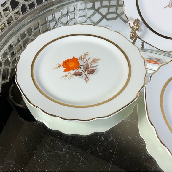 Bread and Butter Plate Triumph American Limoges 22K Vermillion 6 1/2” - Picture 3 of 5